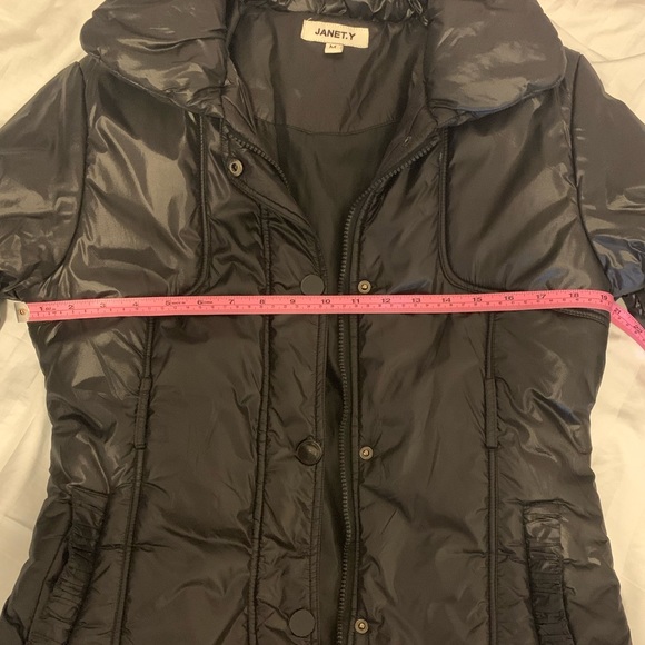 Black Vintage Puffer Jacket Coat - Picture 8 of 9